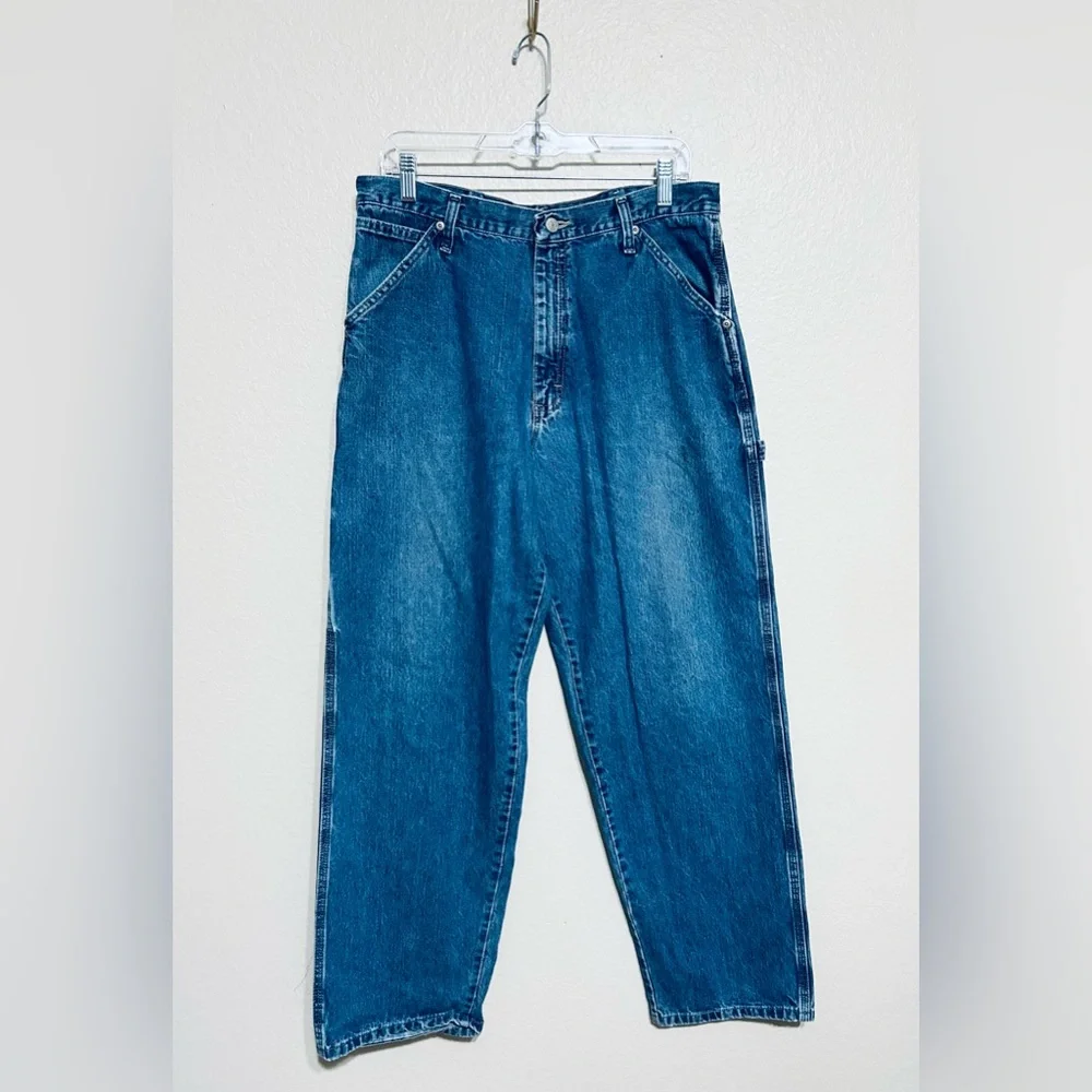Wrangler Carpenter Blue Jeans Men Size 34x32